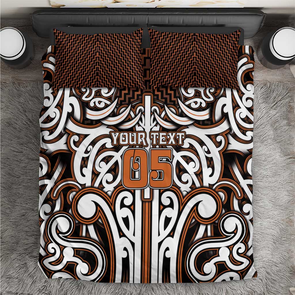 Custom Aotearoa Waikato Bedding Set Maori Tribal Pattern Mix Poutama