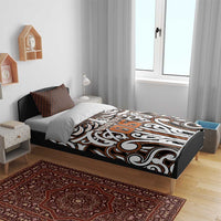 Custom Aotearoa Waikato Bedding Set Maori Tribal Pattern Mix Poutama