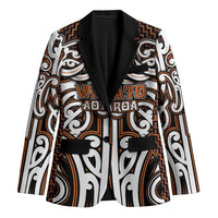 Custom Aotearoa Waikato Blazer Maori Tribal Pattern Mix Poutama