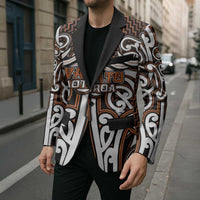 Custom Aotearoa Waikato Blazer Maori Tribal Pattern Mix Poutama