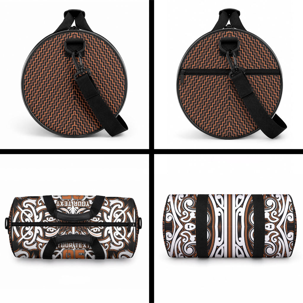 Custom Aotearoa Waikato Duffle Bag Maori Tribal Pattern Mix Poutama LT05 - Polynesian Pride