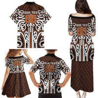 Custom Aotearoa Waikato Family Matching Puletasi and Hawaiian Shirt Maori Tribal Pattern Mix Poutama LT05 - Polynesian Pride