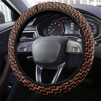 Aotearoa Waikato Steering Wheel Cover Maori Tribal Pattern Mix Poutama