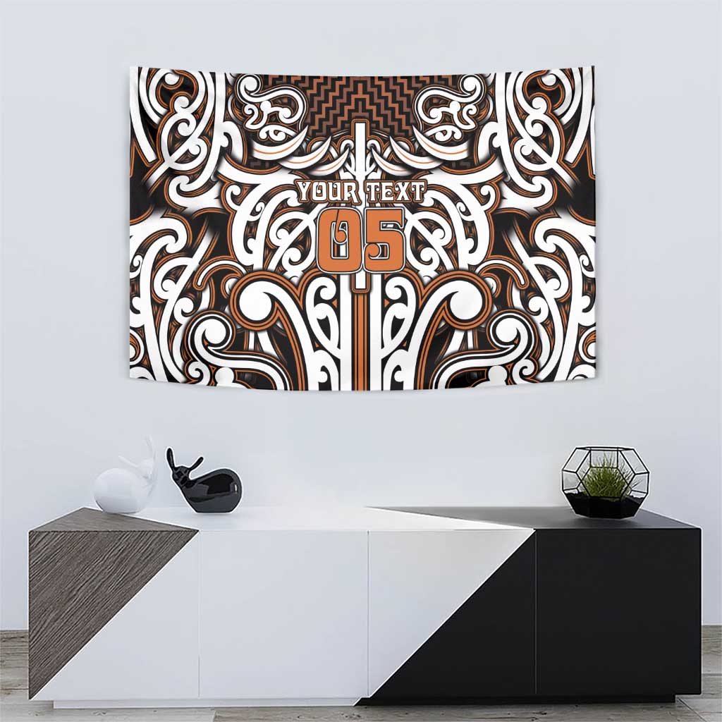 Custom Aotearoa Waikato Tapestry Maori Tribal Pattern Mix Poutama