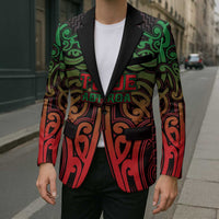 Custom Aotearoa Tuhoe Blazer Maori Tribal Pattern Mix Poutama
