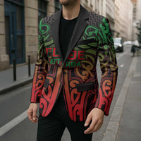 Custom Aotearoa Tuhoe Blazer Maori Tribal Pattern Mix Poutama
