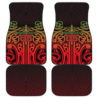 Custom Aotearoa Tuhoe Car Mats Maori Tribal Pattern Mix Poutama