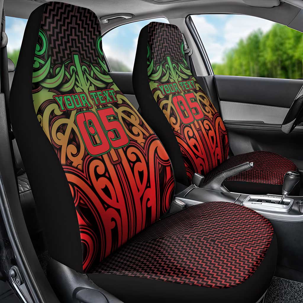 Custom Aotearoa Tuhoe Car Seat Cover Maori Tribal Pattern Mix Poutama