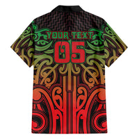 Custom Aotearoa Tuhoe Family Matching Short Sleeve Bodycon Dress and Hawaiian Shirt Maori Tribal Pattern Mix Poutama LT05 - Polynesian Pride
