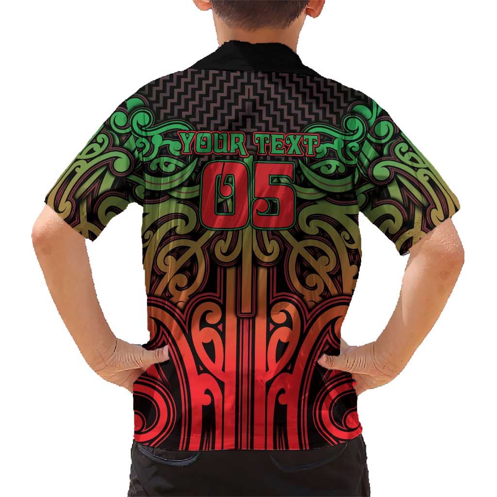 Custom Aotearoa Tuhoe Family Matching Tank Maxi Dress and Hawaiian Shirt Maori Tribal Pattern Mix Poutama LT05 - Polynesian Pride