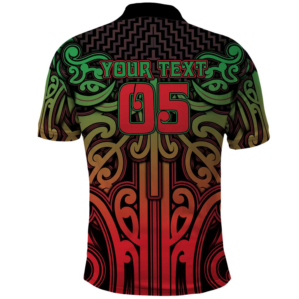 Custom Aotearoa Tuhoe Polo Shirt Maori Tribal Pattern Mix Poutama