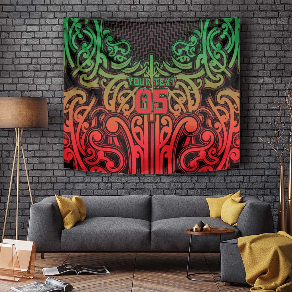 Custom Aotearoa Tuhoe Tapestry Maori Tribal Pattern Mix Poutama