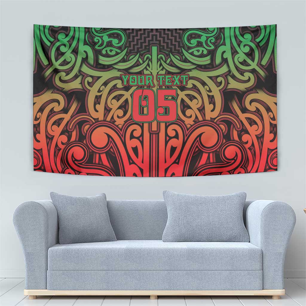 Custom Aotearoa Tuhoe Tapestry Maori Tribal Pattern Mix Poutama