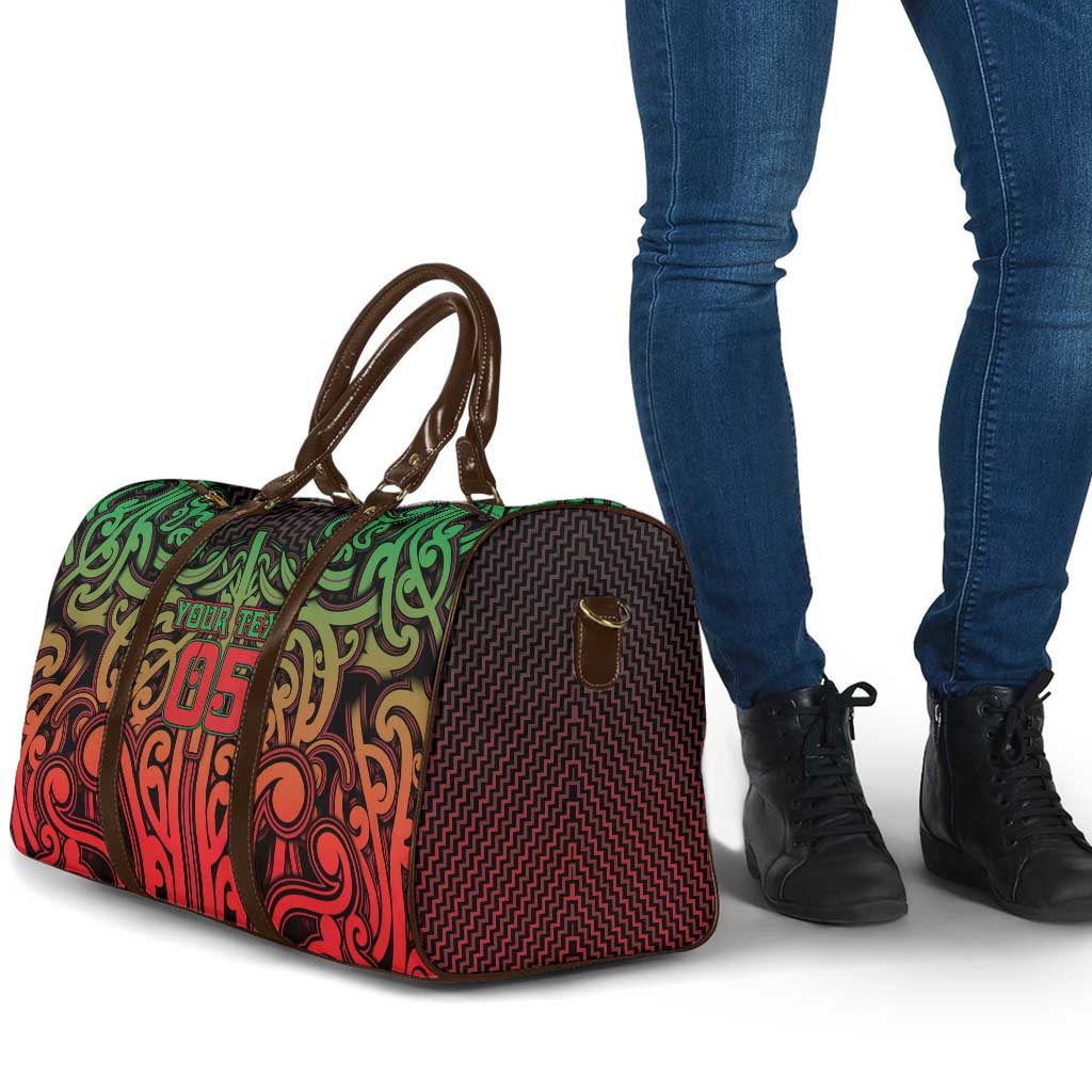 Custom Aotearoa Tuhoe Travel Bag Maori Tribal Pattern Mix Poutama