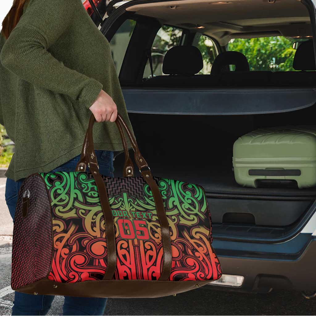 Custom Aotearoa Tuhoe Travel Bag Maori Tribal Pattern Mix Poutama