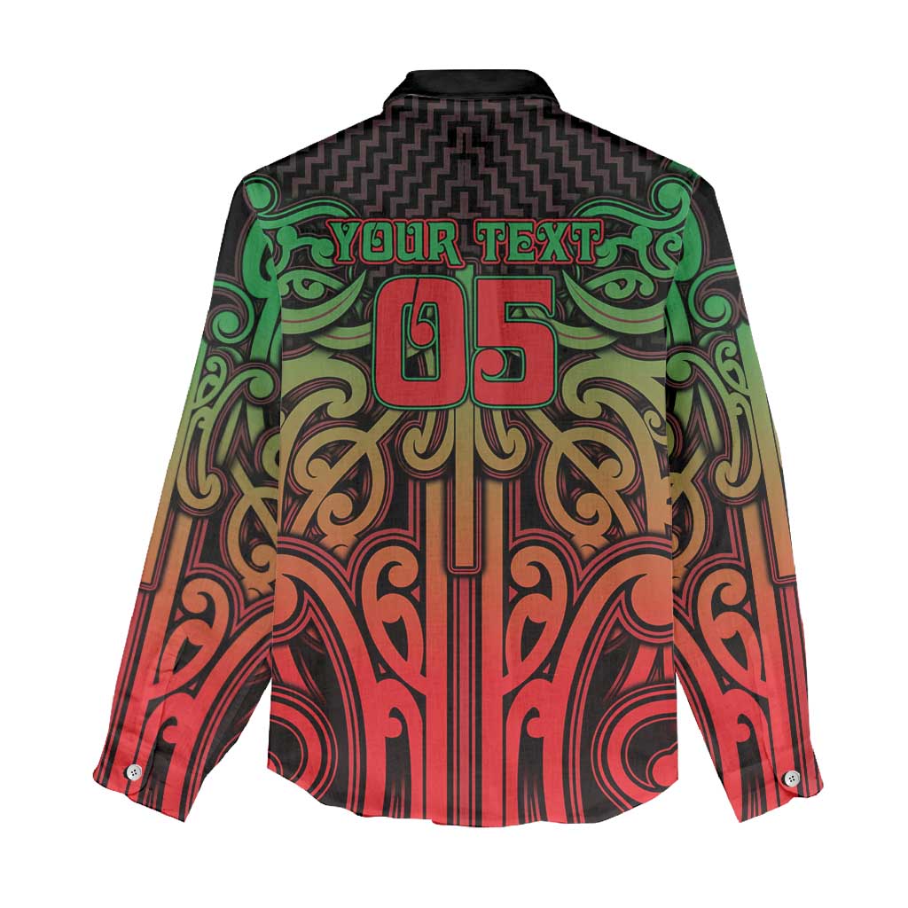 Custom Aotearoa Tuhoe Women Casual Shirt Maori Tribal Pattern Mix Poutama LT05 - Polynesian Pride