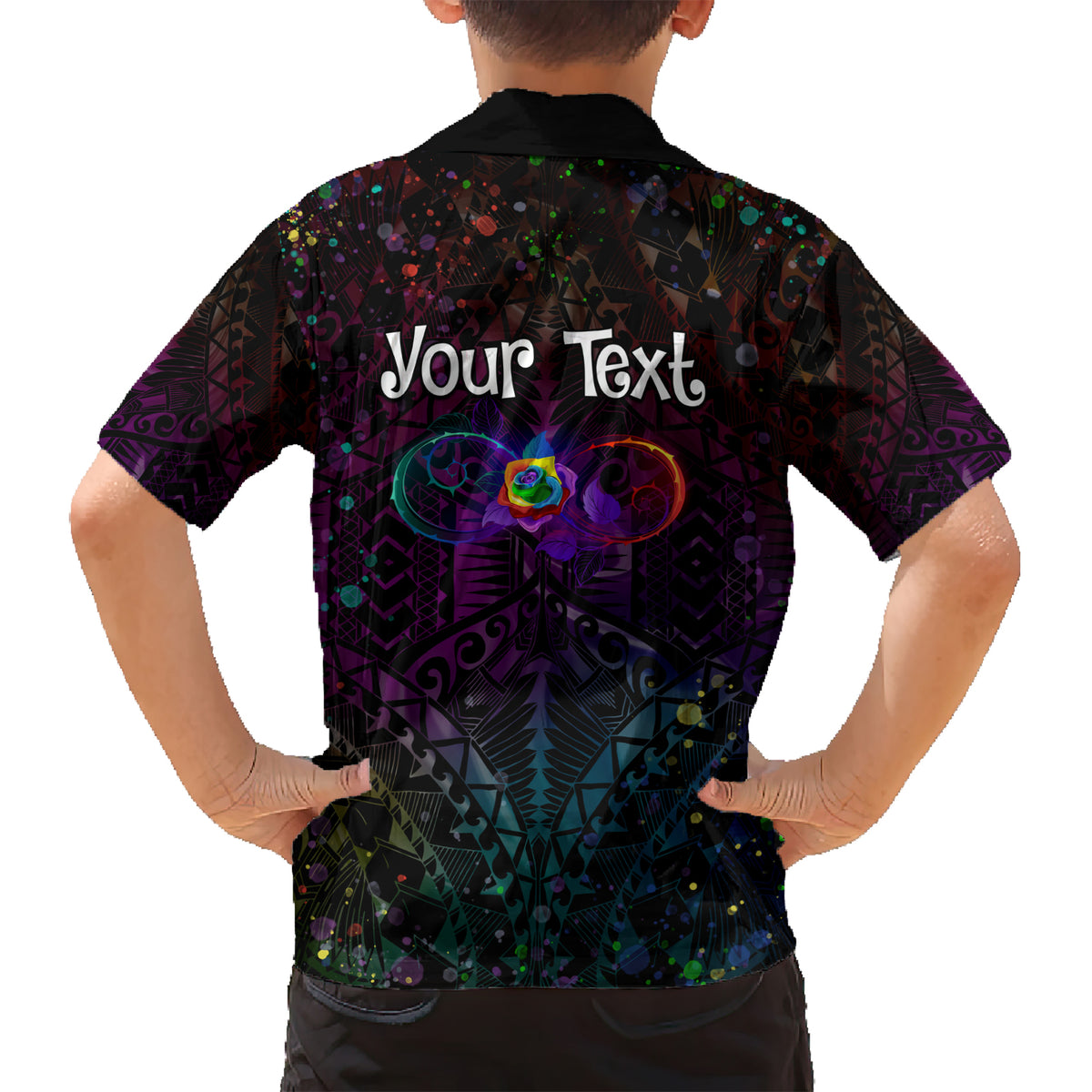 I See Your True Colors Personalised Kid Hawaiian Shirt Autism Awareness