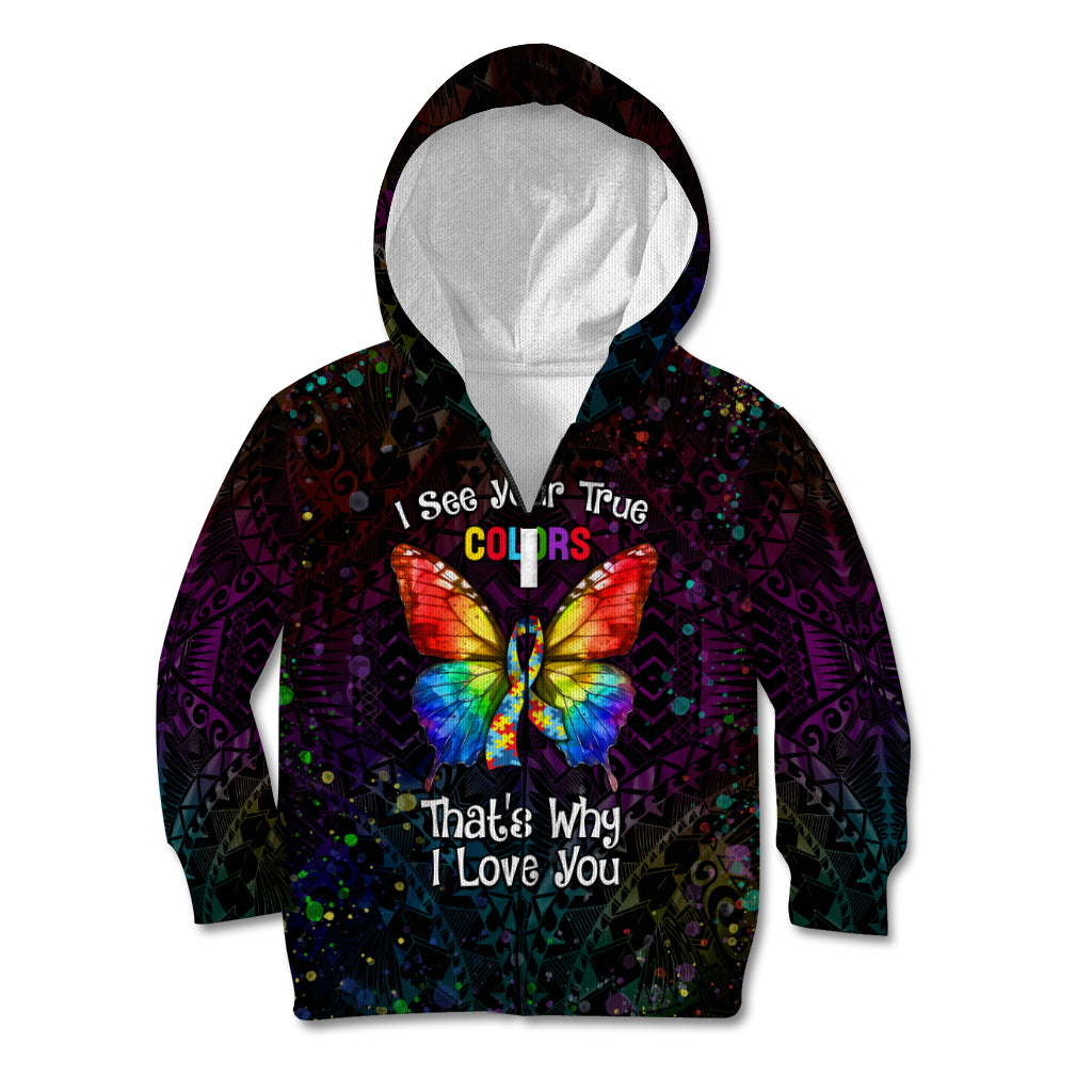 I See Your True Colors Personalised Kid Hoodie Autism Awareness