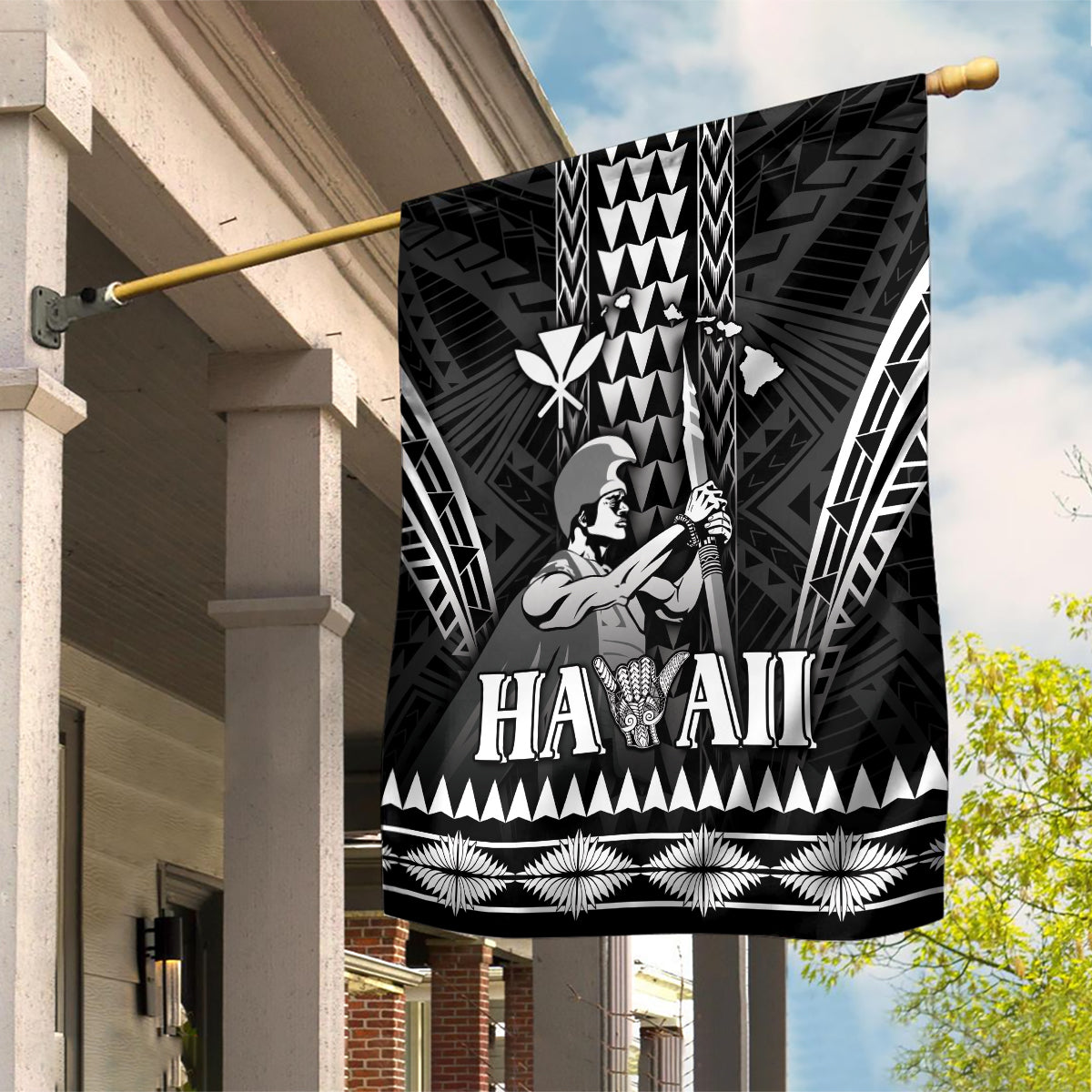 Hawaii Happy King Kamehameha Day Garden Flag Kakau Pattern