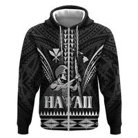 Personalised Hawaii Happy King Kamehameha Day Hoodie Kakau Pattern