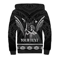 Personalised Hawaii Happy King Kamehameha Day Sherpa Hoodie Kakau Pattern
