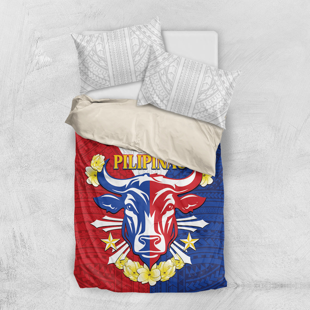 Philippines Independence Day Bedding Set Maligayang Araw ng Kalayaan Filipino Carabao