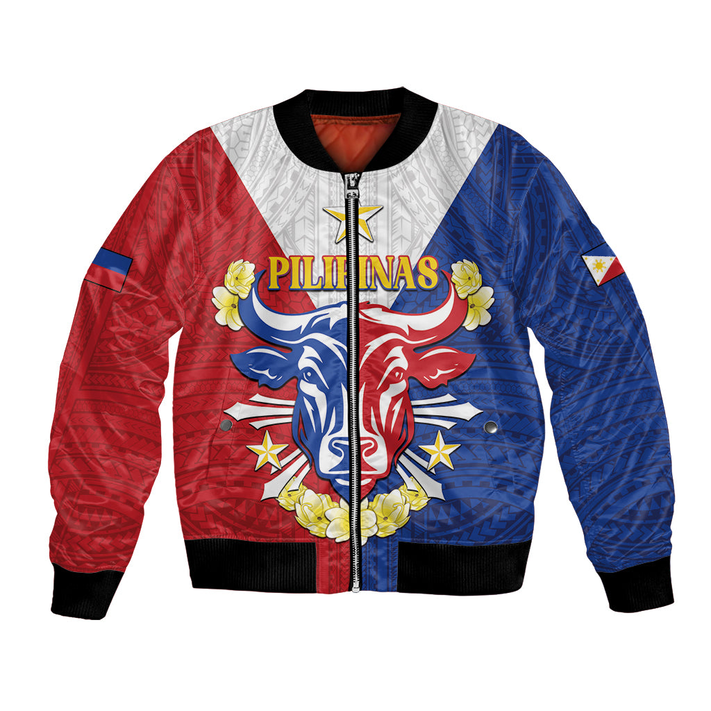 Personalised Philippines Independence Day Bomber Jacket Maligayang Araw ng Kalayaan Filipino Carabao