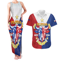 Personalised Philippines Independence Day Couples Matching Tank Maxi Dress and Hawaiian Shirt Maligayang Araw ng Kalayaan Filipino Carabao