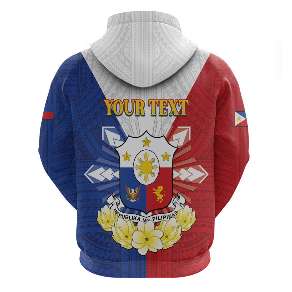 Personalised Philippines Independence Day Zip Hoodie Maligayang Araw ng Kalayaan Filipino Carabao LT05 - Polynesian Pride