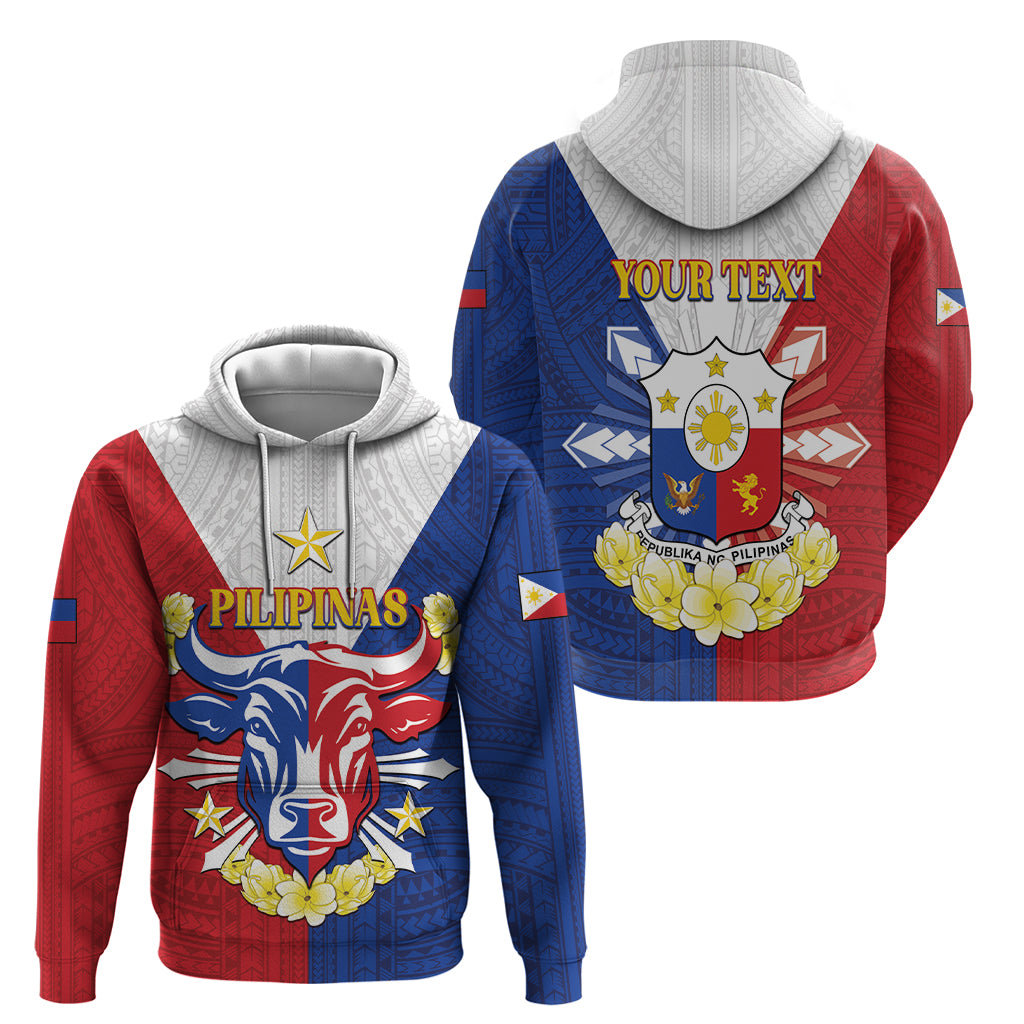 Personalised Philippines Independence Day Zip Hoodie Maligayang Araw ng Kalayaan Filipino Carabao LT05 - Polynesian Pride
