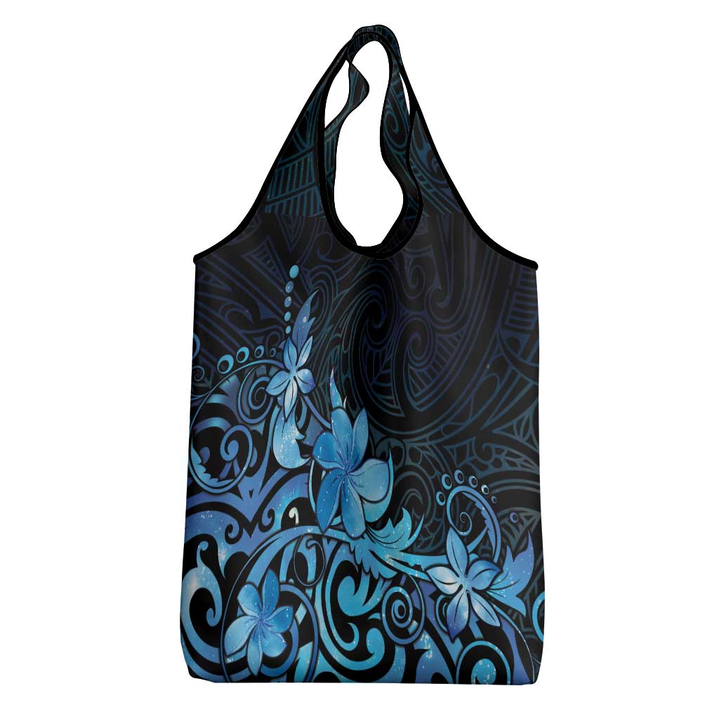 Matariki New Zealand Grocery Bag Maori Pattern Blue Galaxy