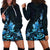 Matariki New Zealand Hoodie Dress Maori Pattern Blue Galaxy