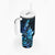 Matariki New Zealand Tumbler With Handle Maori Pattern Blue Galaxy