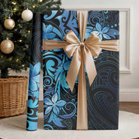 Matariki New Zealand Wrapping Paper Maori Pattern Blue Galaxy - Polynesian Pride