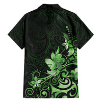 Matariki New Zealand Family Matching Short Sleeve Bodycon Dress and Hawaiian Shirt Maori Pattern Green Galaxy LT05 - Polynesian Pride