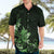 Matariki New Zealand Hawaiian Shirt Maori Pattern Green Galaxy