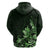 Matariki New Zealand Hoodie Maori Pattern Green Galaxy