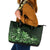 Matariki New Zealand Leather Tote Bag Maori Pattern Green Galaxy