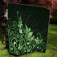 Matariki New Zealand Quilt Maori Pattern Green Galaxy