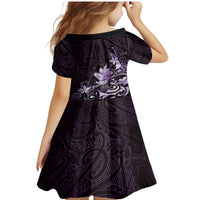 Matariki New Zealand Family Matching Mermaid Dress and Hawaiian Shirt Maori Pattern Purple Galaxy LT05 - Polynesian Pride