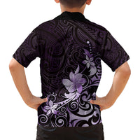 Matariki New Zealand Family Matching Tank Maxi Dress and Hawaiian Shirt Maori Pattern Purple Galaxy LT05 - Polynesian Pride