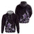 Matariki New Zealand Hoodie Maori Pattern Purple Galaxy