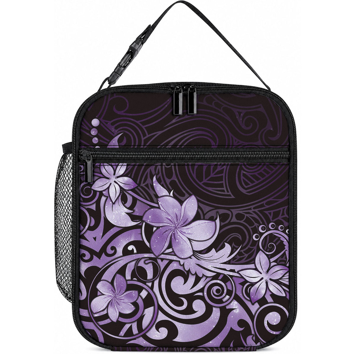 Matariki New Zealand Lunch Bag Maori Pattern Purple Galaxy LT05 10.2 × 8.3 × 4.3 inch Purple - Polynesian Pride