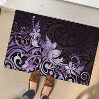 Matariki New Zealand Rubber Doormat Maori Pattern Purple Galaxy