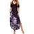 Matariki New Zealand Summer Maxi Dress Maori Pattern Purple Galaxy