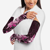 Matariki New Zealand Arm Sleeves Maori Pattern Pink Galaxy - Polynesian Pride
