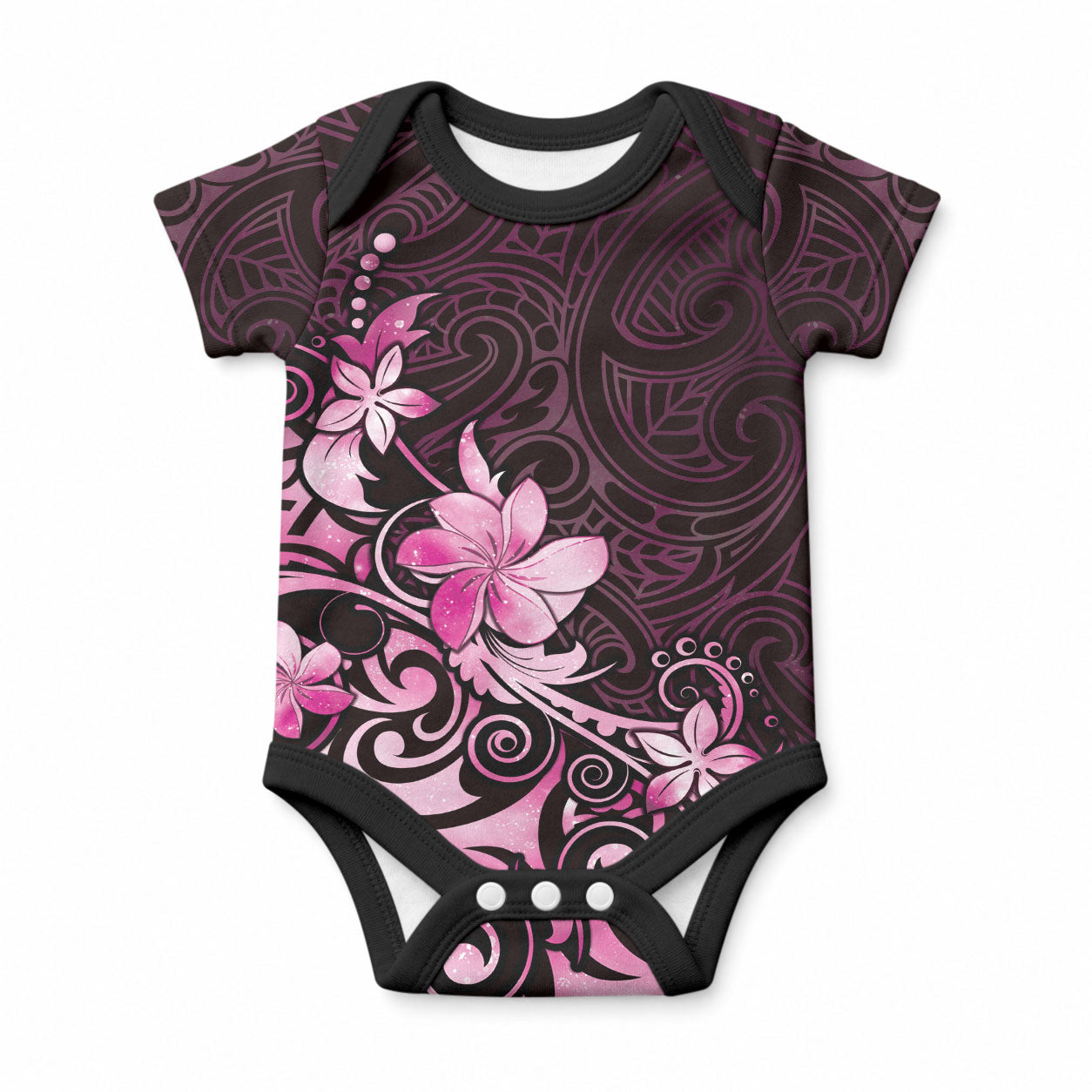Matariki New Zealand Baby Onesie Maori Pattern Pink Galaxy LT05 Pink - Polynesian Pride