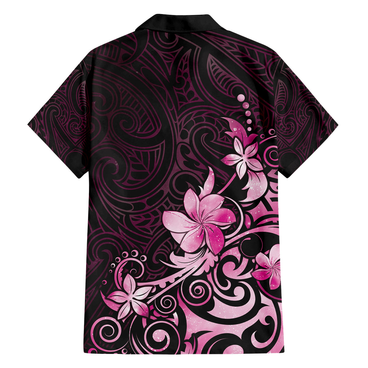 Matariki New Zealand Family Matching Off Shoulder Maxi Dress and Hawaiian Shirt Maori Pattern Pink Galaxy LT05 - Polynesian Pride