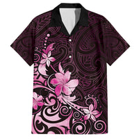 Matariki New Zealand Family Matching Summer Maxi Dress and Hawaiian Shirt Maori Pattern Pink Galaxy LT05 Dad's Shirt - Short Sleeve Pink - Polynesian Pride