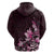 Matariki New Zealand Hoodie Maori Pattern Pink Galaxy